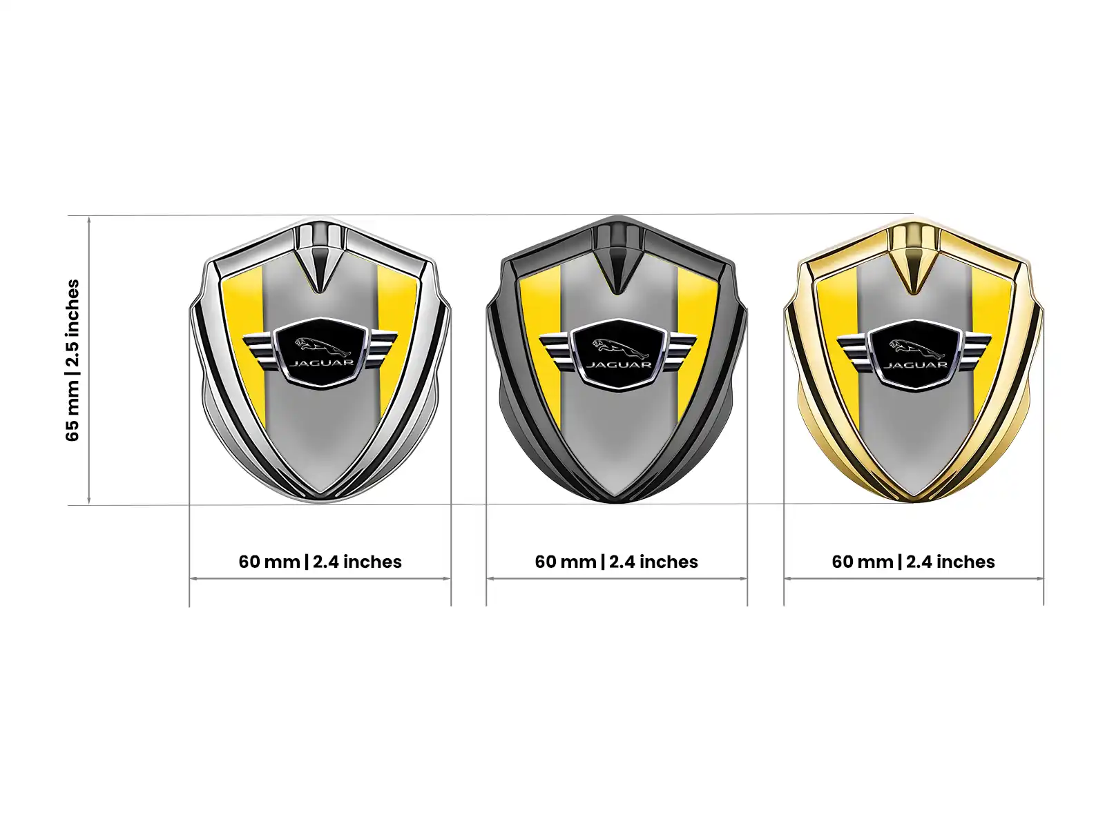 Jaguar Metal Emblem Badge Luxury Design Alloy